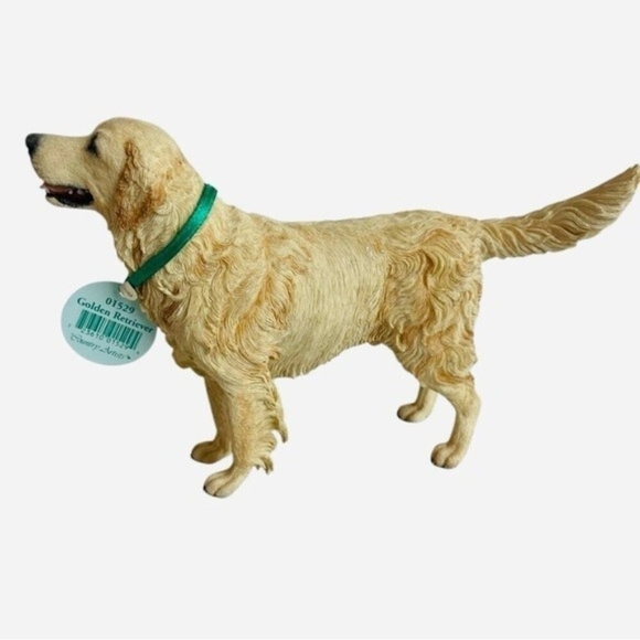 Country Artists Golden Retriever Dog Figurine Sculpture Beige Brown Dog - Picture 4 of 7